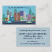 Neue Änderung der Adresse in der Geschäftsstelle Begleitkarte (Vorne/Hinten)