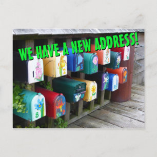 Neue Änderung der Postkarte