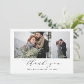 NEUE ANFÄNGE DANKEN IHNEN DANKESKARTE (Stehend Vorderseite)