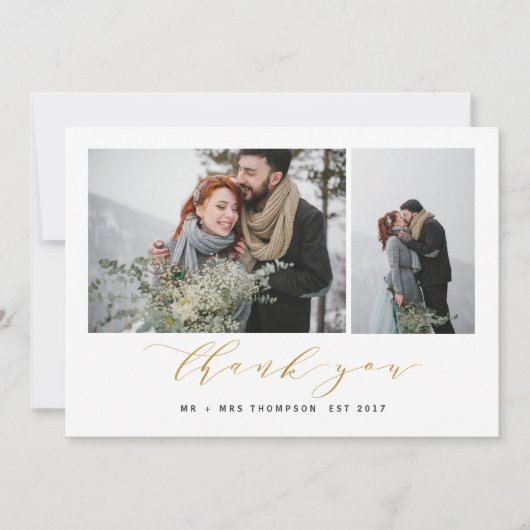 NEUE ANFÄNGE DANKEN YOU-GOLD DANKESKARTE (Vorderseite)