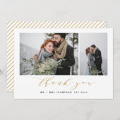 NEUE ANFÄNGE DANKEN YOU-GOLD DANKESKARTE (Vorne/Hinten)