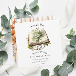 Neue Anfänge der flachen Save the Date Karte