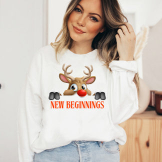 Neue Anfänge Frohes Weihnachten Sweatshirt