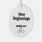 Neue Anfänge, Geschenke für ihren Urlaub Weihnacht Keramik Ornament (Rechts)