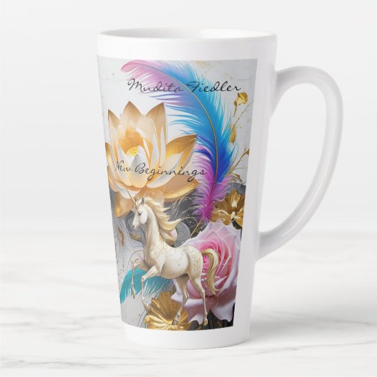 Neue Anfänge -Latte Tasse (Rechts)