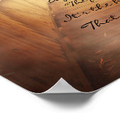 Neue Anfänge Mark an End ~ Fantasy Forest Gedicht Poster (Ecke)