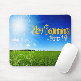 "Neue Anfänge" Motivation Affirmation Mousepad