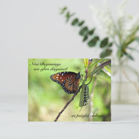 Neue Anfänge Postkarte (Stehend Vorderseite)