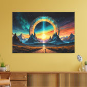 Neue Anfänge: Treten Sie durch ein Stargate Leinwanddruck (Insitu (Wohnzimmer))