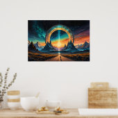 Neue Anfänge: Treten Sie durch ein Stargate Poster (Küche)