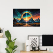 Neue Anfänge: Treten Sie durch ein Stargate Poster (Heimbüro)