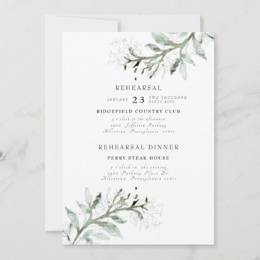 Neue Anfänge Wasserfarben Probe Einladung (Vorderseite)