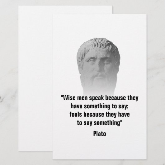 Neue Angebotsvorlage für Platon Briefpapier (Vorne/Hinten)