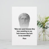 Neue Angebotsvorlage für Platon Briefpapier (Stehend Vorderseite)