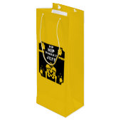 Neue Angesagte Ersatzlösung wird gut Geschenktüte Für Weinflaschen (Rückseite Schrägansicht)