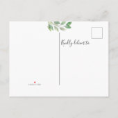 Neue Ankündigung "Adresse Grün bewegen" Postkarte (Rückseite)