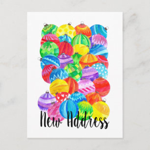 Neue Ankündigung , Aquarellbaubles Postkarte