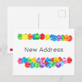 Neue Ankündigung , Aquarellbaubles Postkarte (Vorne/Hinten)