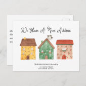 Neue Ankündigung für Zuhause im Adressbereich Postkarte (Vorne/Hinten)