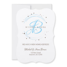 Neue Ankündigung Mit Monogramm