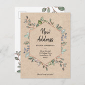 Neue Ankündigung über die Bewegung von Adressblätt Postkarte (Vorne/Hinten)