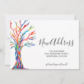 Neue Ankündigung über die Farbenfrohe Baum-Bewegun (Vorderseite)