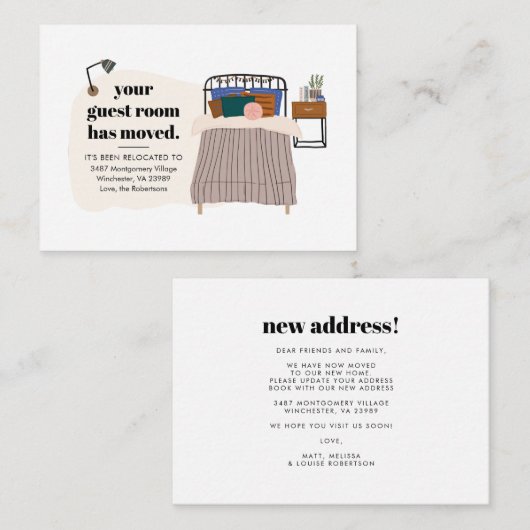 Neue Ankündigung über die Umgestaltung des Adressk (Vorne/Hinten)