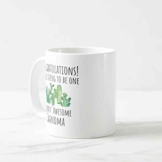 Neue Ankündigung von Großmutter-Großmutter Kaffeetasse (Vorderseite Links)