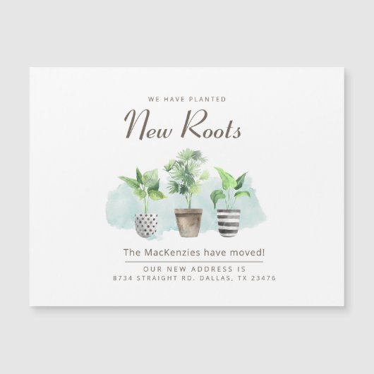 Neue Ankündigung zur Änderung der Adresse (Vorderseite)