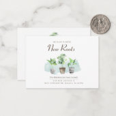 Neue Ankündigung zur Änderung der Roots-Adresse (Vorderseite/Rückseite Beispiel)