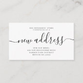 Neue Ankündigung zur Änderung des Adressschreibens Begleitkarte (Vorderseite)