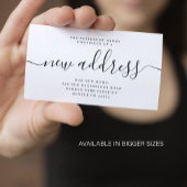 Neue Ankündigung zur Änderung des Adressschreibens Begleitkarte