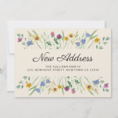 Neue Ankündigung zur Wildblume von Adressen (Vorderseite)