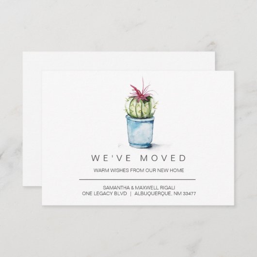 Neue Ankündigung zur Zuhause-Bewegung Wasserfarben (Vorne/Hinten)