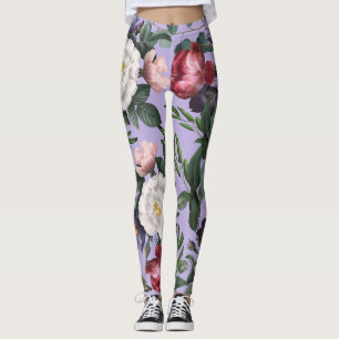 Neue Ankünfte Luxus moderne Blumen Gartenzwetschge Leggings