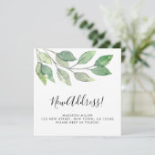 Neue Announcement-Karte zum Verschieben von Adress (Stehend Vorderseite)