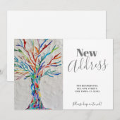 Neue Announcement-Karte zum Verschieben von Adress Dankeskarte (Vorne/Hinten)