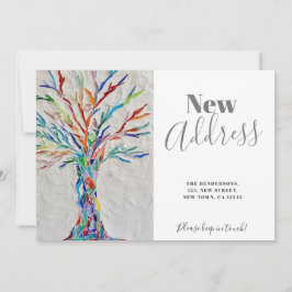 Neue Announcement-Karte zum Verschieben von Adress Dankeskarte