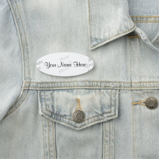 Neue anpassbare Elemente Namensschild (Beispiel)