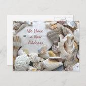 Neue Anschrift Küstenleben Ankündigungspostkarte (Vorne/Hinten)