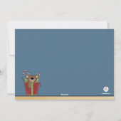Neue Anschrift Weihnachten - Ankündigung verschieb (Rückseite)