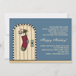 Neue Anschrift Weihnachten - Ankündigung verschieb