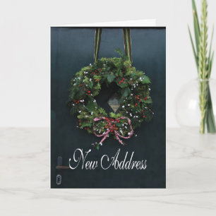 Neue Anschrift Weihnachtskarte Feiertagskarte