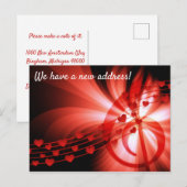 Neue Ansichtskarten mit musikalischem Thema Ankündigungspostkarte (Vorne/Hinten)