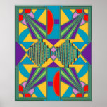 Neue Art Deco Poster Serie 3aP<br><div class="desc">Art Deco Poster,  die die Themen und Farben der Zeit darstellen. Der geometrische und architektonische Stil umfasst die Farben Dunkelzyan,  lila,  grün,  hellgrün,  goldgelb,  magenta und rot. Die Farbenwilligkeit spiegelt die fauvistischen und matissischen Tendenzen der Art-Déco-Stylisten wider. Dieses Poster wird jedes Zimmer aufheitern.</div>