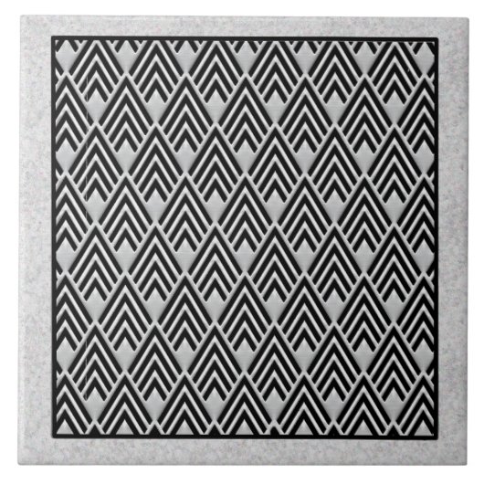 Neue Art Deco Stil Border Keramik Tile. Fliese (Vorderseite)