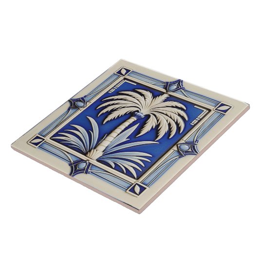 Neue Art Deco Stil Palm Keramik Tile. Fliese (Seite)