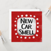 Neue Autogeruch-Grußkarte Karte (Vorderseite/Rückseite Beispiel)