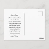 Neue Autor Glückwunsch Vintage Bücher Postkarte (Rückseite)