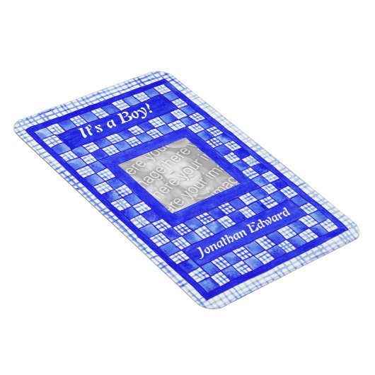 Neue Baby-Ankündigung Flexible Magnet (Rechte Seite)